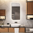 Lustro ŁEZKA w ramie MDF SLIM z podświetleniem LED-#1