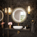 Lustro MAIA piaskowane z podświetleniem LED DUO-#1