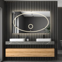 Lustro prostokątne MELISA piaskowane z podświetleniem LED i białą zabudową MDF
 + lusterko ZOOM LED (fi 15) z dedykowanym włącznikiem (wg załącznika)
 + ŻYWOTNOŚĆ TAŚMY LED LONG LIFE 70 000 GODZ-#1