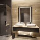 Lustro prostokątne MENA W DWÓCH CZĘŚCIACH pisakowane z podświetleniem LED-#1