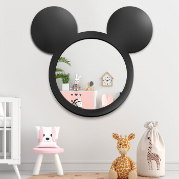 Lustro dekoracyjne MIKI białe w ramie MDF 50x55