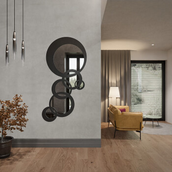 Lustro dekoracyjne MILO białe w ramie MDF 87,3x167,4