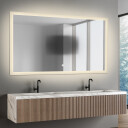 Lustro prostokątne MOIRA piaskowane z podświetleniem LED  + mata antyparowa z dedykowanym włącznikiem (na środku na dole) + ŻYWOTNOŚĆ TAŚMY LED LONG LIFE 70 000 GODZ-#1