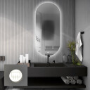 Lustro owalne NIKO z podświetleniem LED
 + mata antyparowa z dedykowanym włącznikiem (na środku na dole)
 + ŻYWOTNOŚĆ TAŚMY LED LONG LIFE 70 000 GODZ-#0