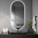 Lustro owalne NIKO z podświetleniem LED
 + zegar cyfrowy z czujnikiem temperatury (na środku na dole)
 + ŻYWOTNOŚĆ TAŚMY LED LONG LIFE 70 000 GODZ-#1