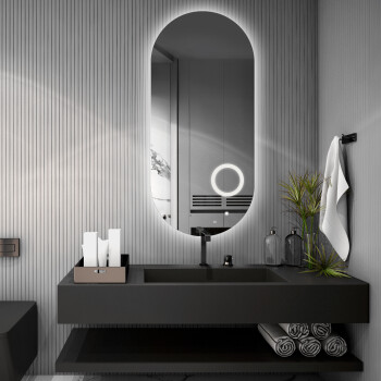 Lustro owalne NIKO z podświetleniem LED 100x200
 + lusterko ZOOM LED (fi 15) z dedykowanym włącznikiem (wg załącznika)
 + ŻYWOTNOŚĆ TAŚMY LED LONG LIFE 70 000 GODZ