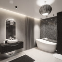 Lustro owalne NIKO W DWÓCH CZĘŚCIACH z podświetleniem LED-#1