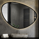 Lustro organiczne OBSYDIAN w ramie MDF z podświetleniem LED-#1