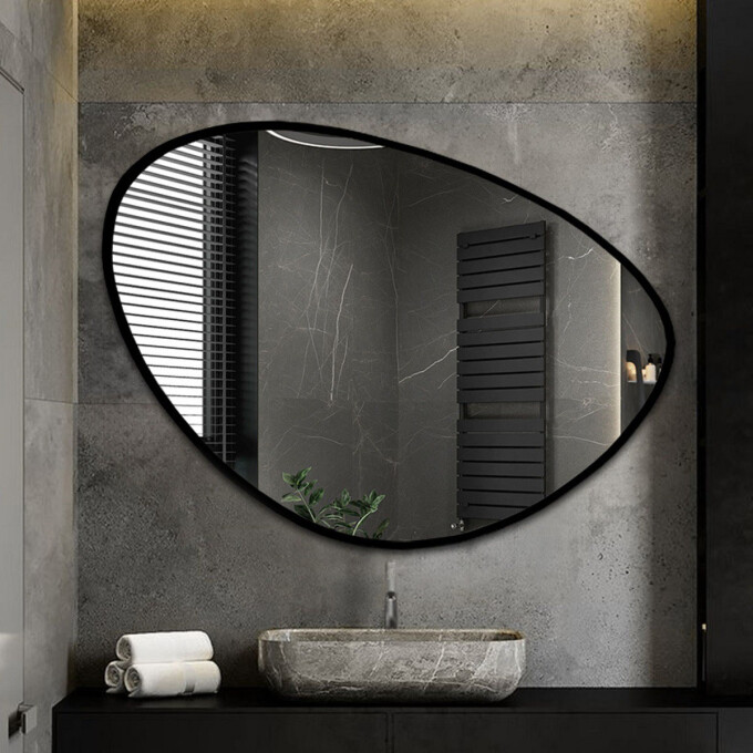 Lustro organiczne OBSYDIAN w ramie MDF-#0