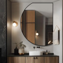 Lustro o nieregularnym kształcie ODETTA w ramie MDF-#1