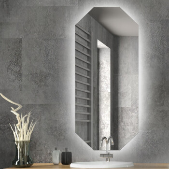 Lustro szlifowane OKTAGON z podświetleniem LED 200x100