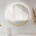 Lustro okrągłe OLENA w ramie MDF SLIM z podświetleniem LED-#1