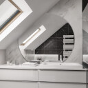 Lustro okrągłe OLGA ze ściętymi bokami-#1