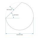 Lustro okrągłe OLGA ze ściętymi bokami z podświetleniem LED-#2