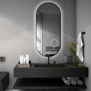 Lustro owalne OLI białe w ramie MDF SLIM z podświetleniem LED 100x200
 + lusterko ZOOM (fi 14)(wg załącznika)
 + włącznik dotykowy (na środku na dole)
 + ŻYWOTNOŚĆ TAŚMY LED LONG LIFE 70 000 GODZ