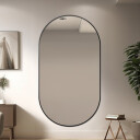 Lustro owalne OLI w ramie MDF SLIM-#1