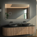 Lustro prostokątne OLIWIA piaskowane z podświetleniem LED 
 + lusterko ZOOM (fi 14)(wg załącznika)
 + ŻYWOTNOŚĆ TAŚMY LED LONG LIFE 70 000 GODZ-#1