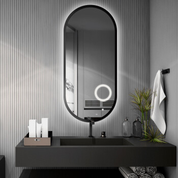 Lustro owalne OSKAR białe w ramie MDF z podświetleniem LED 100x200
 + lusterko ZOOM LED (fi 15) z dedykowanym włącznikiem (wg załącznika)
 + ŻYWOTNOŚĆ TAŚMY LED LONG LIFE 70 000 GODZ