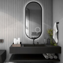 Lustro owalne OSKAR w ramie MDF z podświetleniem LED
 + lusterko ZOOM (fi 14)(wg załącznika)
 + włącznik dotykowy (na środku na dole)
 + ŻYWOTNOŚĆ TAŚMY LED LONG LIFE 70 000 GODZ-#0