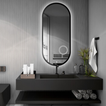 Lustro owalne OSKAR białe w ramie MDF z podświetleniem LED 100x200
 + lusterko ZOOM (fi 14)(wg załącznika)
 + włącznik dotykowy (na środku na dole)
 + ŻYWOTNOŚĆ TAŚMY LED LONG LIFE 70 000 GODZ