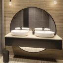 Lustro okrągłe OTTO W DWÓCH CZĘŚCIACH w ramie MDF-#1