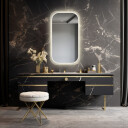 Lustro PAOLO piaskowane z podświetleniem LED-#0