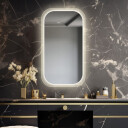 Lustro PAOLO piaskowane z podświetleniem LED-#1