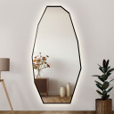 Lustro organiczne PIRYT w ramie MDF z podświetleniem LED-#1
