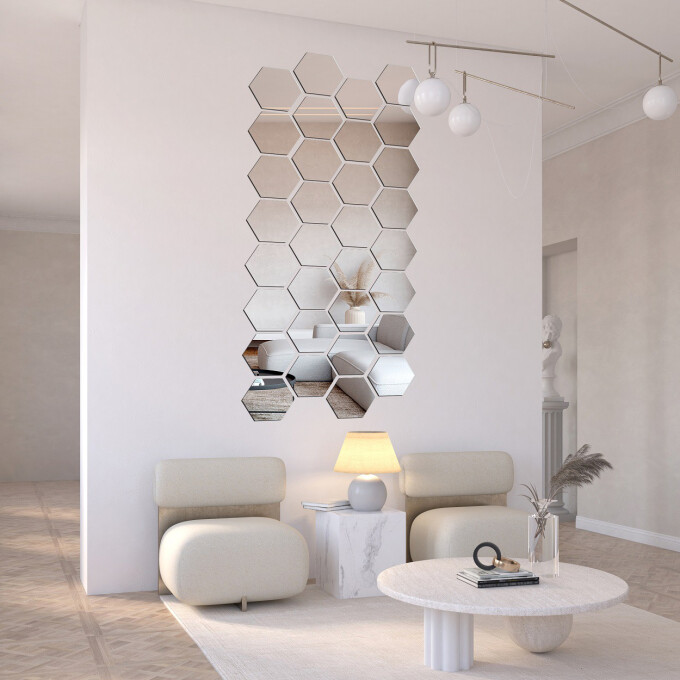 Zestaw płytek lustrzanych PLASTRY MIODU 20x23-#0