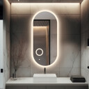 Lustro owalne ROMI piaskowane z podświetleniem LED
 + lusterko ZOOM LED (fi 15) z dedykowanym włącznikiem (wg załącznika)
 + ŻYWOTNOŚĆ TAŚMY LED LONG LIFE 70 000 GODZ-#1