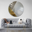 Lustro okrągłe RONI złoto brązowe-#0