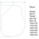 Lustro organiczne STONE z podświetleniem LED-#2