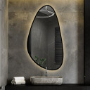 Lustro organiczne SYDERYT w ramie MDF z podświetleniem LED-#0