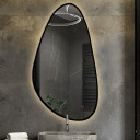 Lustro organiczne SYDERYT w ramie MDF z podświetleniem LED-#1