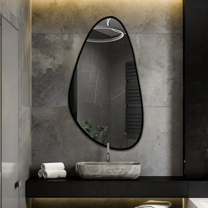 Lustro organiczne SYDERYT w ramie MDF-#0