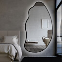 Lustro organiczne TOPAZ w ramie MDF z podświetleniem LED-#1