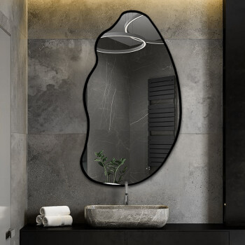 Lustro organiczne TOPAZ białe w ramie MDF 60x105 dxf