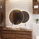 Zestaw szlifowanych luster UNIVERSE z podświetleniem LED II (2szt)-#1