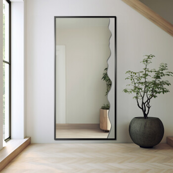 Lustro prostokątne WIENA białe w ramie MDF 100x100