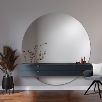 Lustro okrągłe WIRO W DWÓCH CZĘŚCIACH fi 120