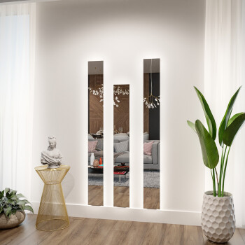 Zestaw asymetrycznych luster ASYM 20x180 (2szt), 20x150 (1szt)