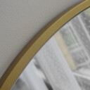 Zestaw dwóch luster półowalnych DOMI w ramie MDF SLIM z podświetleniem LED (2szt)-#2