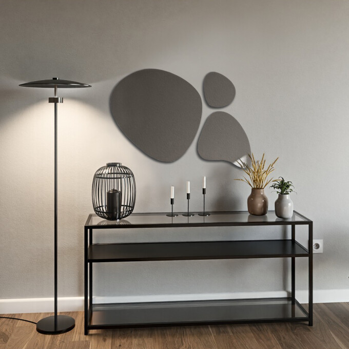 Zestaw luster organicznych szlifowanych FLORA (3szt)-#0