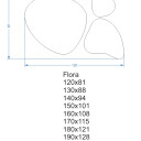Zestaw luster organicznych szlifowanych FLORA (3szt)-#2