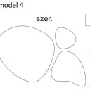 Zestaw luster organicznych FLORA w ramie MDF z podświetleniem LED (3szt)-#2