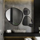 Zestaw luster organicznych FLORA w ramie MDF (3szt)-#0