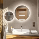 Zestaw lustra okrągłe z podświetleniem LED (2szt)-#1