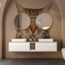 Zestaw luster okrągłych OKULARY w ramie MDF-#0