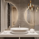 Zestaw luster półowalnych ORBITAL z podświetleniem LED (2szt)-#1