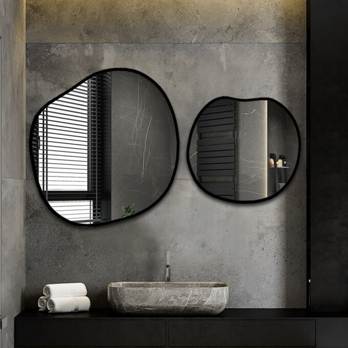 Zestaw dwóch luster organicznych SODALIT w ramie MDF (2szt)-#0